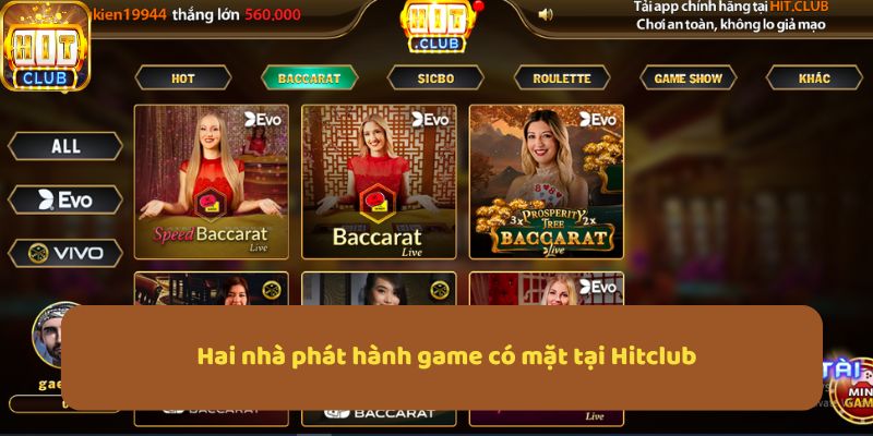 Hai nhà phát hành game có mặt tại Hitclub